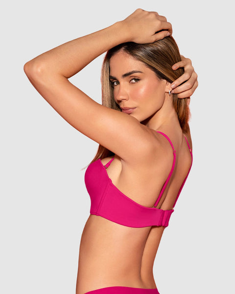 Sostén strapless Antigravedad de realce alto sin arco#color_478-fucsia