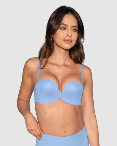 Sostén strapless Antigravedad de realce alto sin arco#color_511-azul-claro