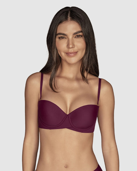 Sostén strapless Magic Up de doble realce#color_430-vino