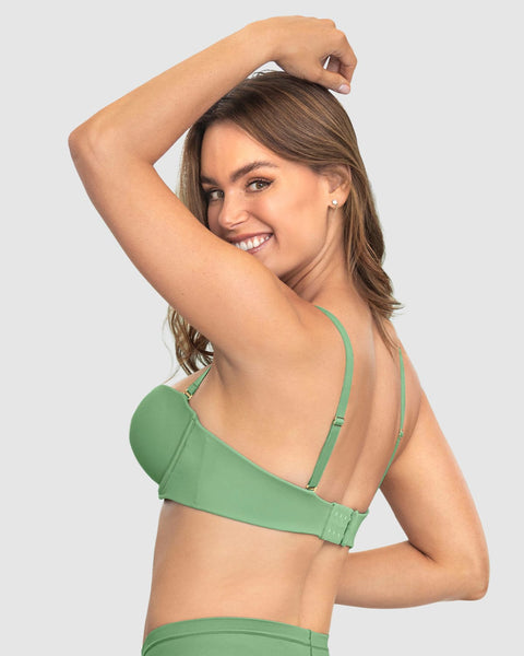 Sostén strapless Magic Up de doble realce que aumenta dos tallas de copa#color_628-verde-manzana