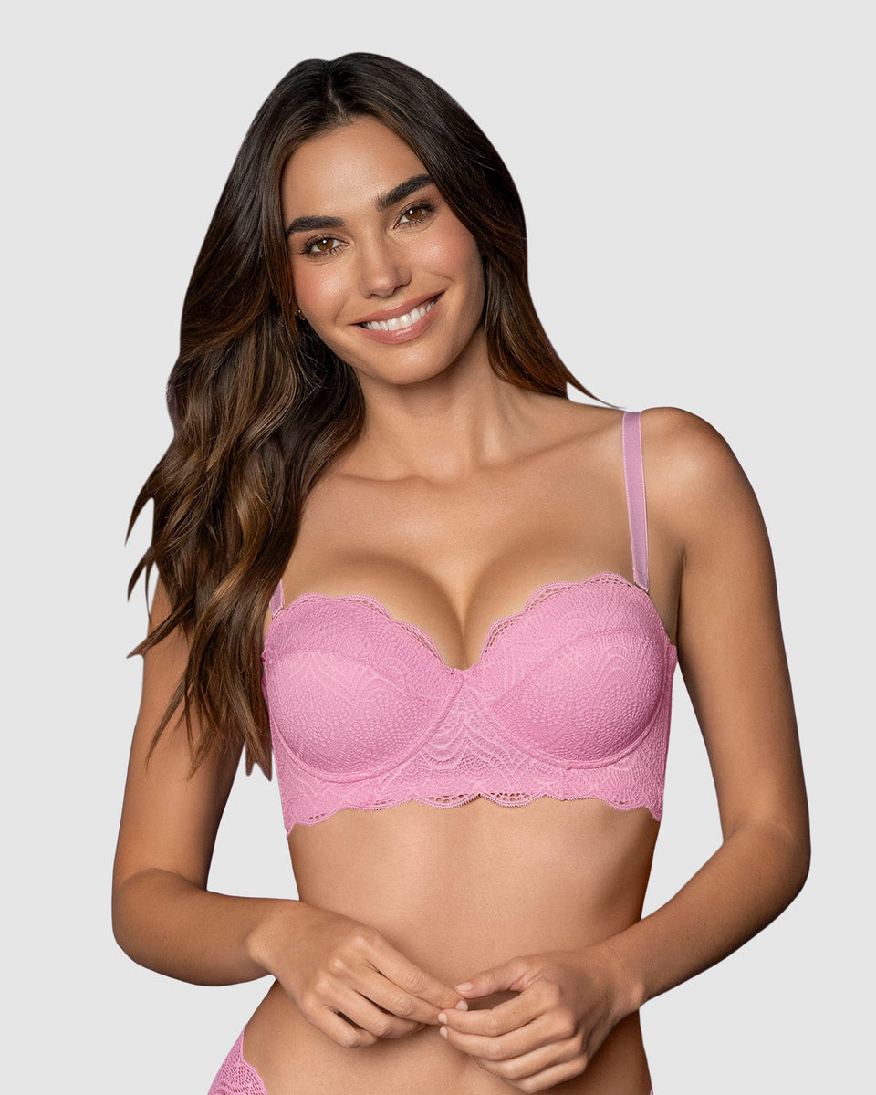 Sostén balconet de realce alto con máximo cubrimiento de espalda Special Fit