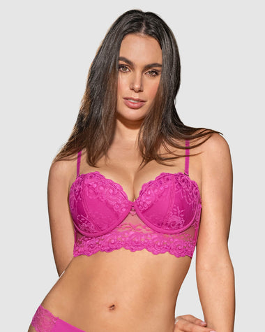 Sostén tipo Bustier de Realce Suave#color_338-fucsia