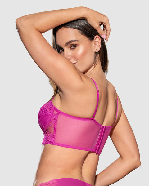 Sostén tipo Bustier de Realce Suave#color_338-fucsia