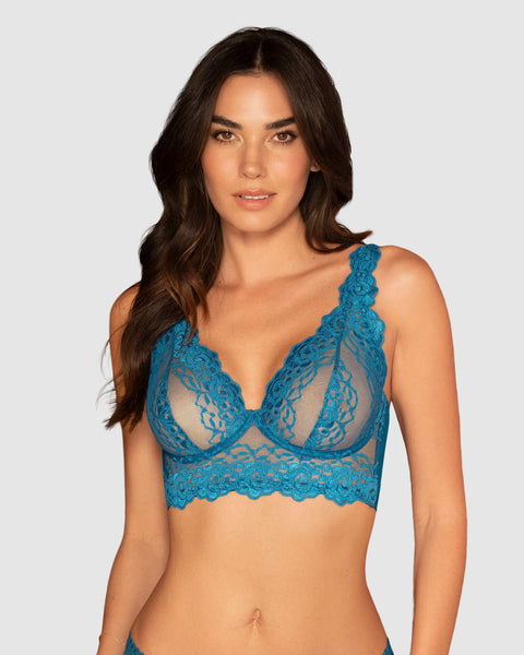 Sostén tipo bralette en encaje y transparencias#color_594-azul-oscuro