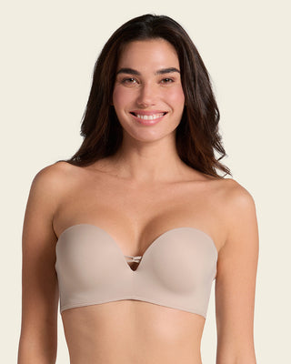 Sostén wow de triple realce ideal como strapless#color_802-cafe-claro