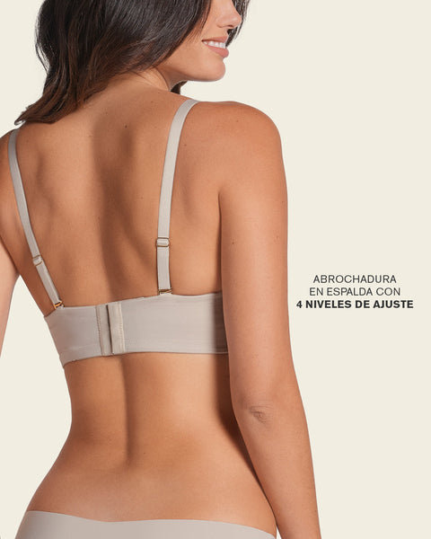 Sostén WOW de triple realce ideal como strapless#color_694-estampado-hojas-verdes