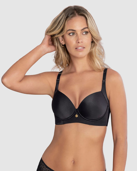 Paquete x2 sostenes de realce suave y cubrimiento alto en sisa y espalda cover bra#color_700-negro