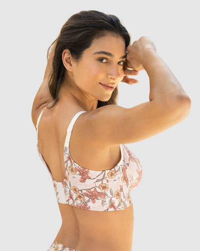 Sostén de realce suave y cubrimiento alto en sisa y espalda Cover Bra#color_b67-estampado-flores