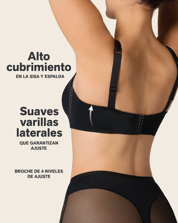 Sostén brastop con buen cubrimiento de sisa y espalda#color_700-negro