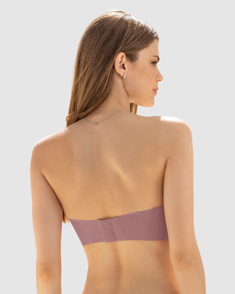 Sostén strapless antideslizante Push Up#color_180-palo-de-rosa