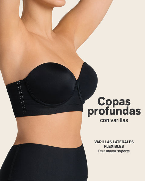 Sostén tipo bustier support strapless#color_700-negro