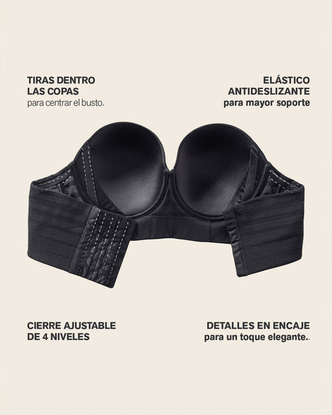 Sostén tipo bustier support strapless#color_700-negro