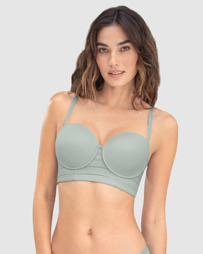 Sostén tipo bustier Support Strapless#color_737-menta