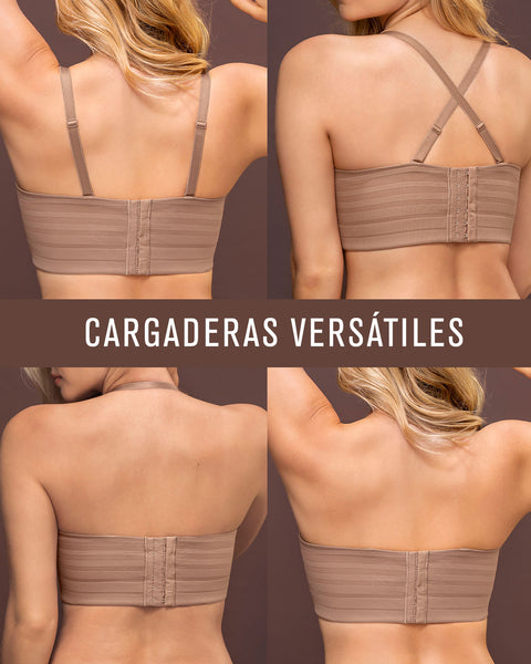 Paquete x2 sostenes tipo bustier support strapless#color_857-cafe