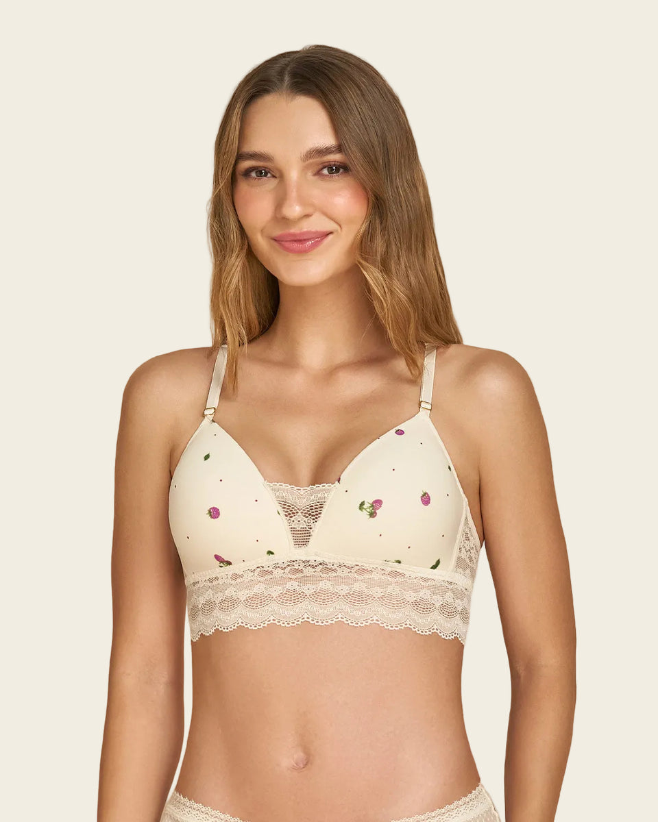 Bralette ultracómodo con delicados toques de encaje