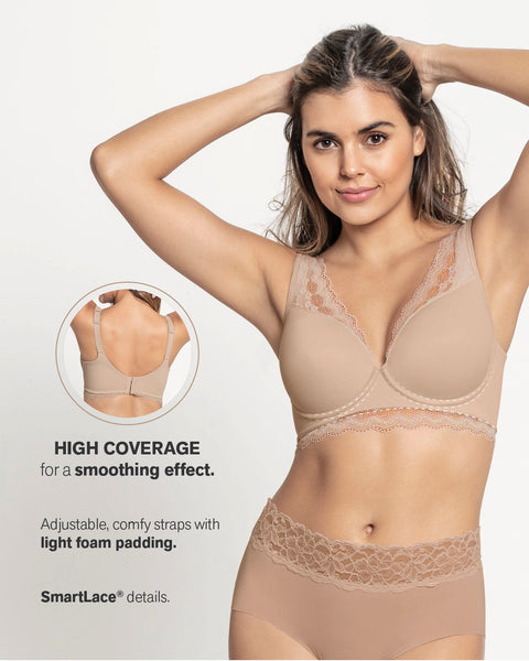 Sostén de gran cubrimiento Deep Coverage Bra#color_802-cafe-claro