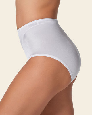 Calzón clásico de control suave en abdomen#color_000-blanco