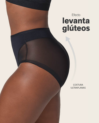 Calzón clásico invisible con tul#color_700-negro