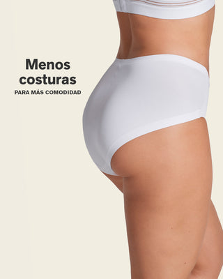 Calzón de control fuerte con termofusionado#color_000-blanco