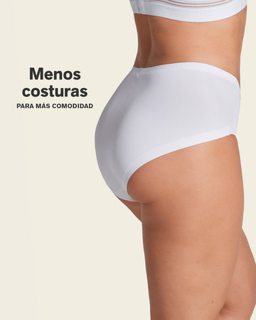 Calzón de control fuerte con termofusionado#color_000-blanco
