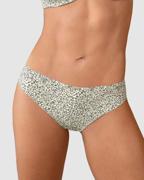 Calzón colaless invisible ultraplano sin elásticos y de pocas costuras#color_b95-estampado-verde