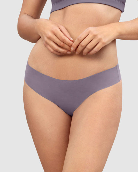 Calzón tipo tanga ultraplano de aspecto invisible#color_707-morado