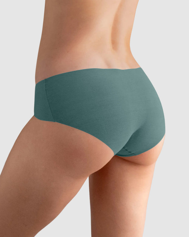 Calzón  pantaleta invisible ultraplano sin elásticos y de pocas costuras#color_b25-verde-pino