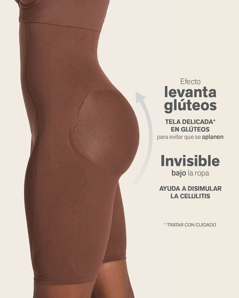 Calzón faja media pierna invisible levanta cola