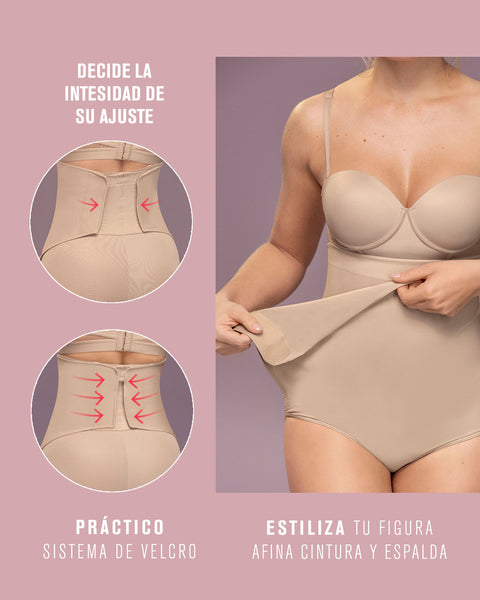 calzón faja postparto y postquirúrgico con laterales en velcro#all_variants