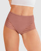 Calzón faja clásico con control moderado de abdomen y bandas en tul#color_122-rosa-medio