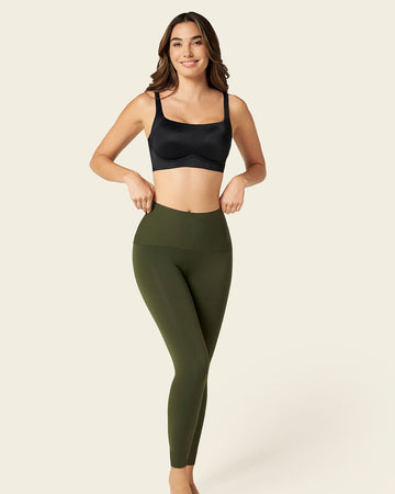 Legging deportivo tiro alto de control y de secado rápido#color_b56-verde-oscuro
