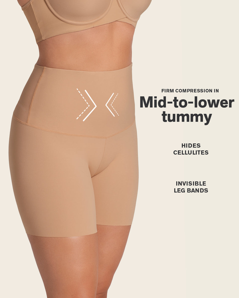 Short de control de abdomen y cintura que disimula la celulitis