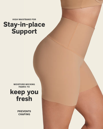 Short de control de abdomen y cintura que disimula la celulitis#color_801-cafe-medio