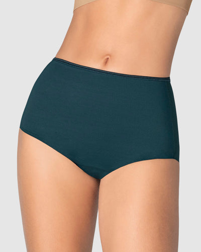 Calzón clásico efecto invisible de control fuerte en abdomen#color_650-azul-petroleo