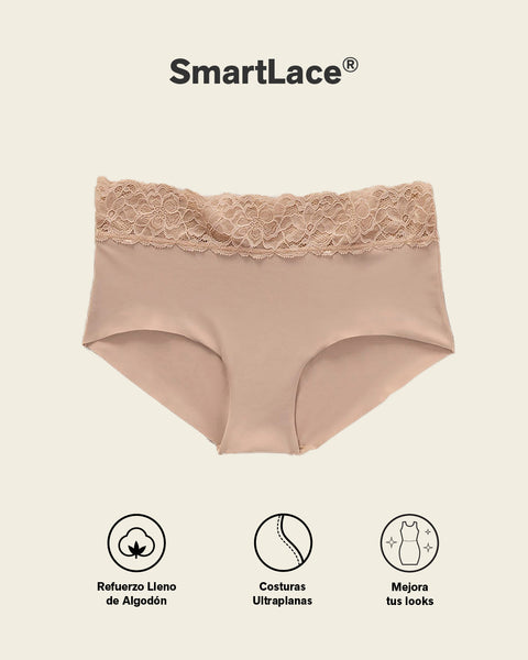 Calzón hípster en tela ultraliviana con franja de encaje#color_c06-marfil-estampado-hojas