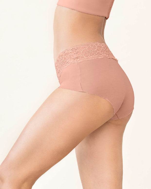 Calzón pantaleta en tela ultraliviana con franja de encaje#color_a18-rosado-claro