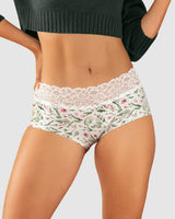 Panty hipster en tela ultraliviana con franja de encaje#color_a67-marfil-mini-print