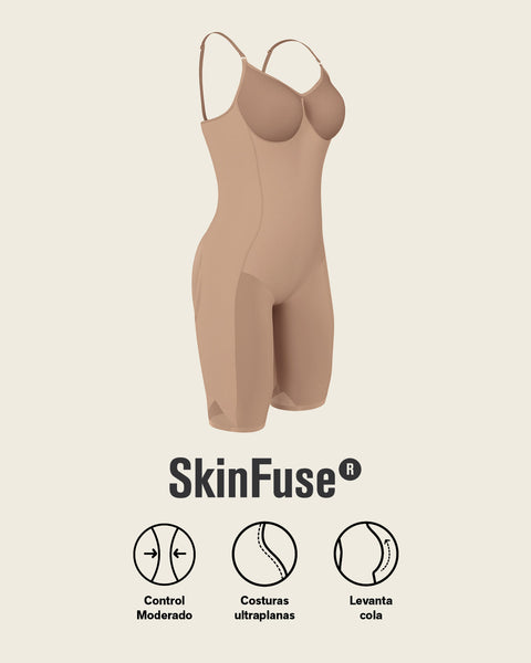 Faja body de control suave invisible bajo tu ropa#color_087-cafe