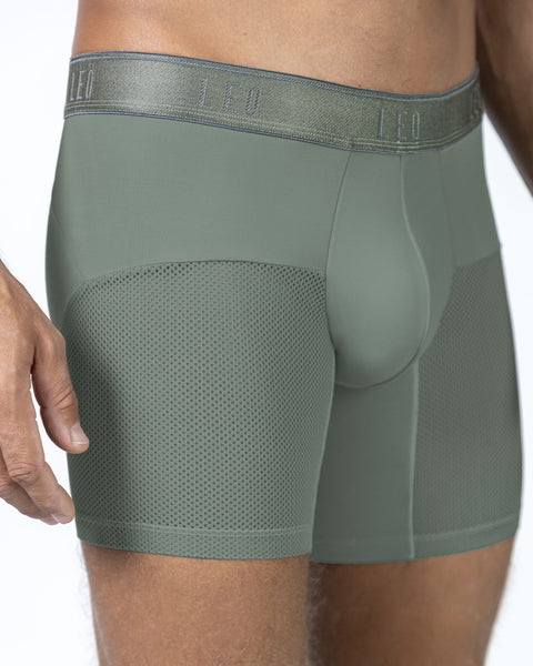 Bóxer medio de secado rápido con mallas transpirables en microfibra#color_198-verde-claro