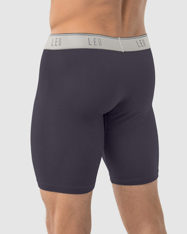 Bóxer largo deportivo de máxima frescura en microfibra#color_129-gris-elastico-gris-oscuro