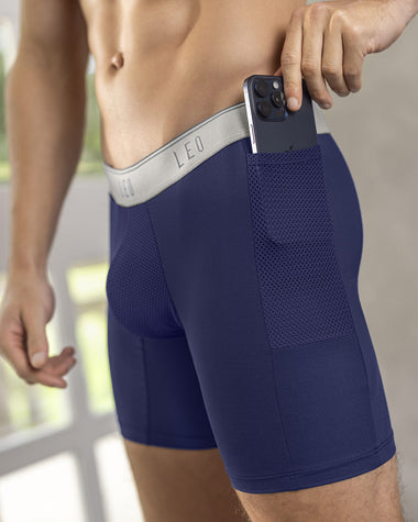 Bóxer deportivo con bolsillo lateral en microfibra#color_055-azul-elastico-gris-claro