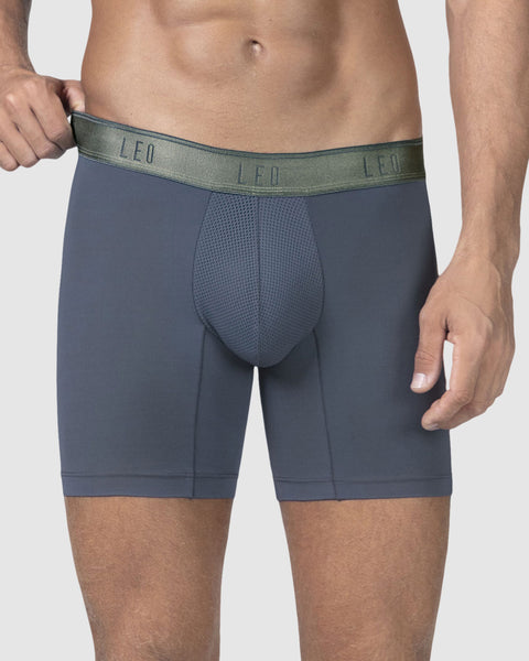 Bóxer deportivo con bolsillo lateral en microfibra#color_776-gris-oscuro