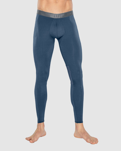 Calza deportiva en microfibra con mallas transpirables para hombre#color_589-azul