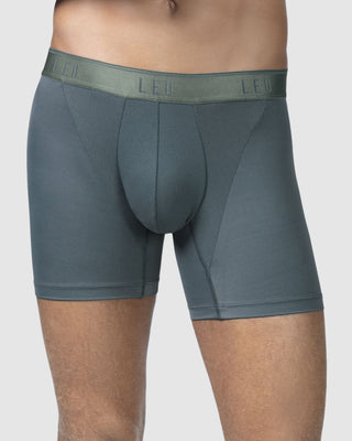 Bóxer en microfibra con mallas transpirables frontales#color_776-gris-oscuro