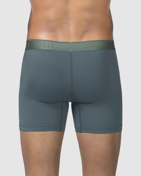 Bóxer en microfibra con mallas transpirables frontales#color_776-gris-oscuro