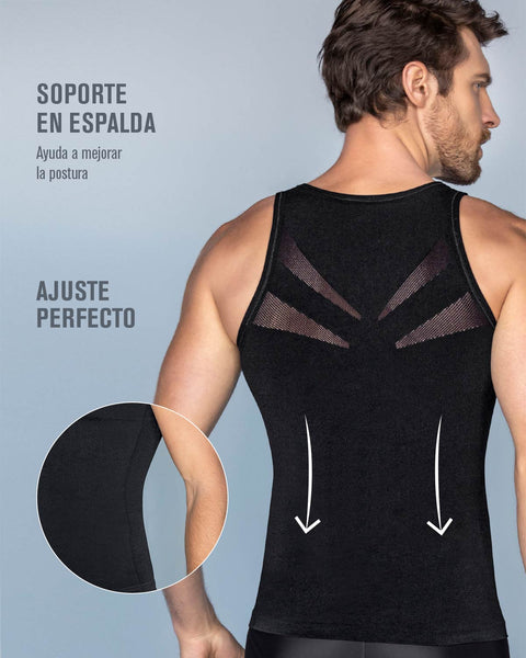 Paquete x4 camisetas ajustadas para hombre de compresión suave en microfibra#color_700-negro