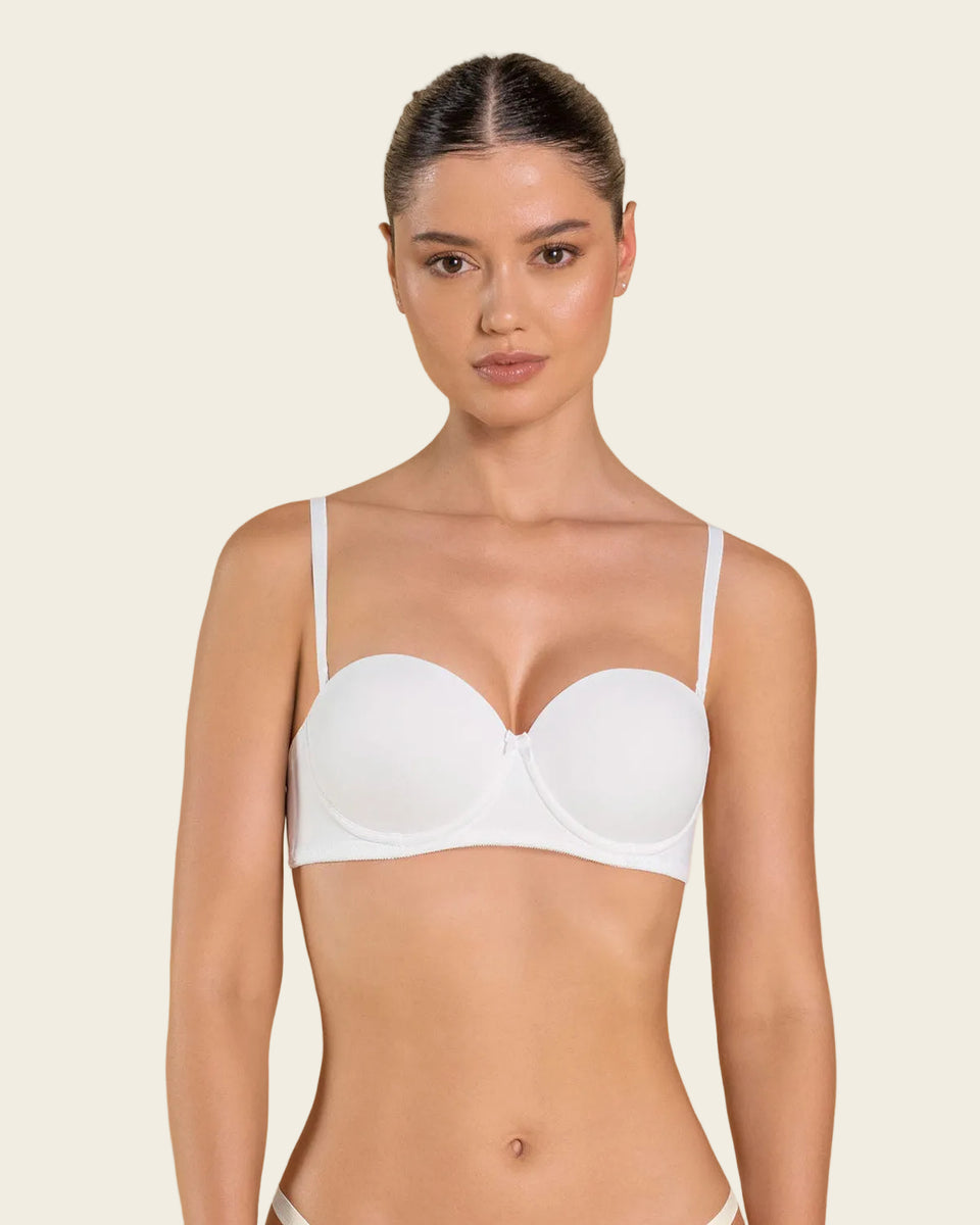 Sostén strapless con realce incorporado