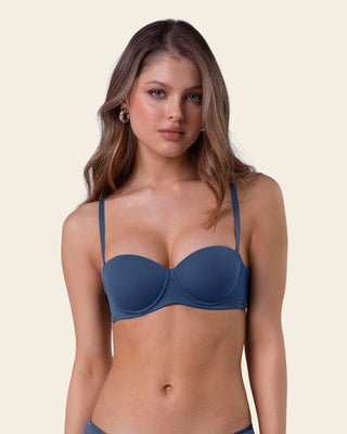 Sostén strapless con realce incorporado#color_589-azul-oscuro
