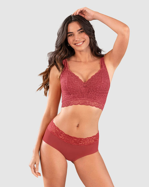 Sostén en encaje ideal para busto pesado Sexy Support#color_391-rojo