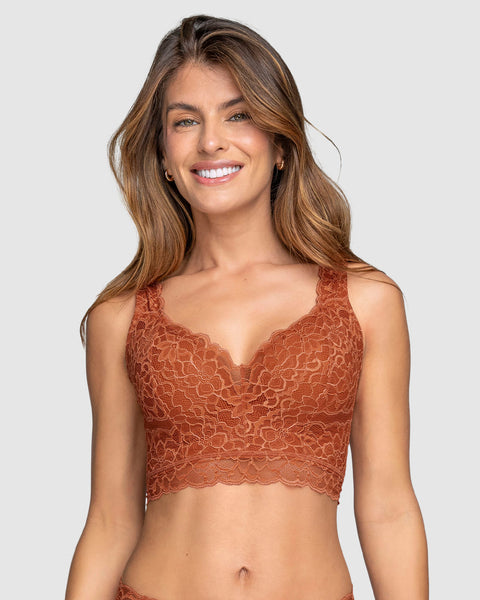 Sostén en encaje ideal para busto pesado Sexy Support#color_a89-terracota